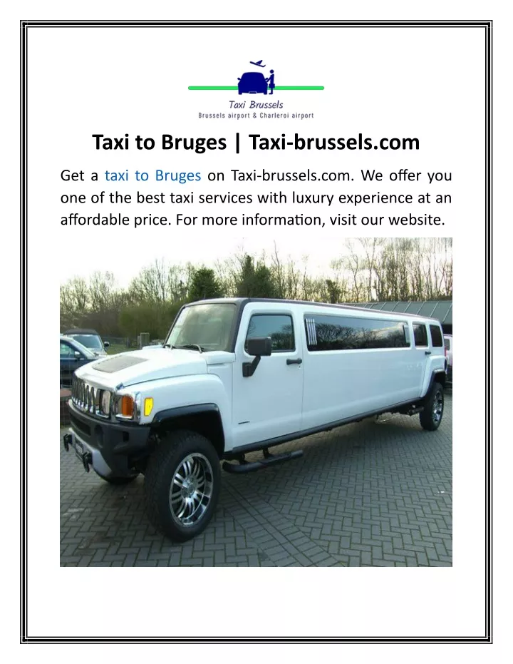 taxi to bruges taxi brussels com