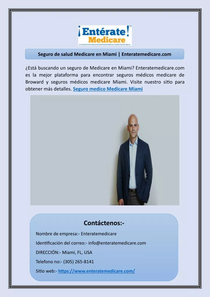 seguro de salud medicare en miami