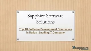sapphire software solutions