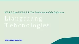 WEB 2.0 and WEB 3.0 The Evolution and the Difference