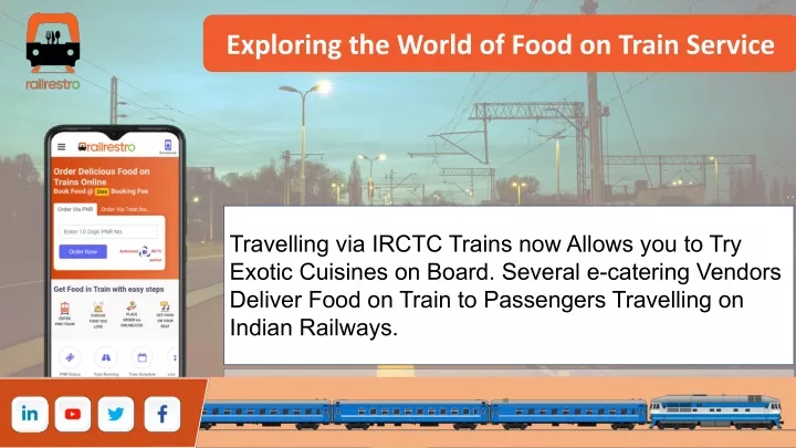 exploring the world of food on train service