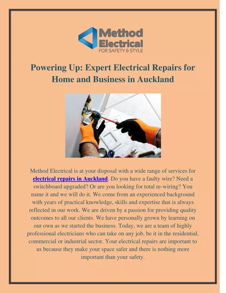 powering up expert electrical repairs for home
