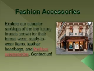 Fashion Accessories