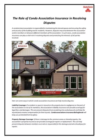 The Role of Condo Association Insurance in Resolving Disputes