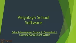 vidyalaya school software