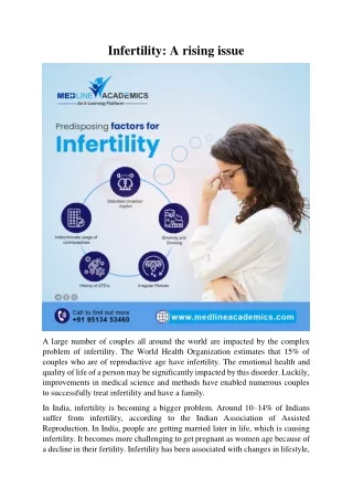 infertility a rising issue