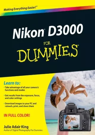 book❤️[READ]✔️ Nikon D3000 For Dummies