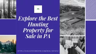 Get Your Own Slice of Hunting Heaven in Pennsylvania