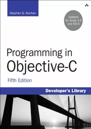 Pdf⚡️(read✔️online) Programming in Objective-C (Developer's Library)