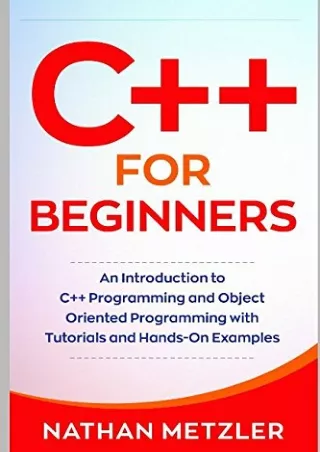 Ebook❤️(download)⚡️ C   for Beginners: An Introduction to C   Programming and Ob