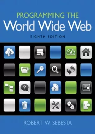 [DOWNLOAD]⚡️PDF✔️ Programming the World Wide Web
