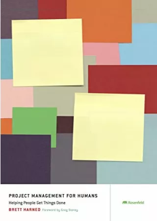 Download⚡️ Project Management for Humans: Helping People Get Things Done