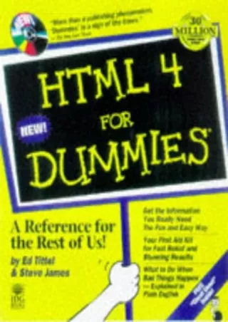 download⚡️[EBOOK]❤️ Html 4 for Dummies