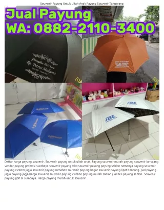 088ᒿ-ᒿ110-౩Ꮞ00 (WA) Harga Souvenir Payung Malang Souvenir Payung Madiun