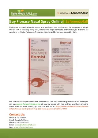 Buy Flonase Nasal Spray Online