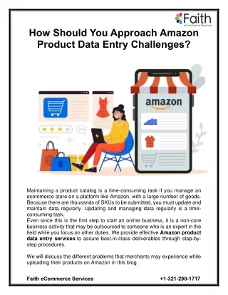 how should you approach amazon product data entry