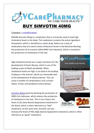 buy simvotin 40mg