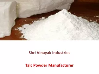 talc powder manufacture and supplier
