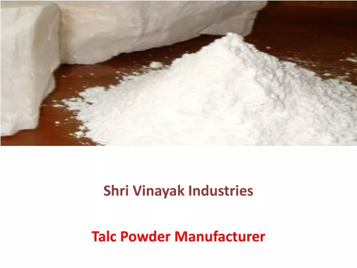 shri vinayak industries talc powder manufacturer