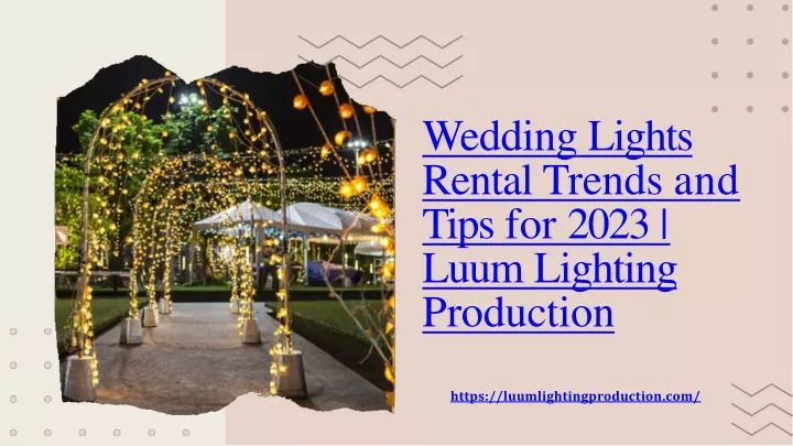 wedding lights rental trends and tips for 2023