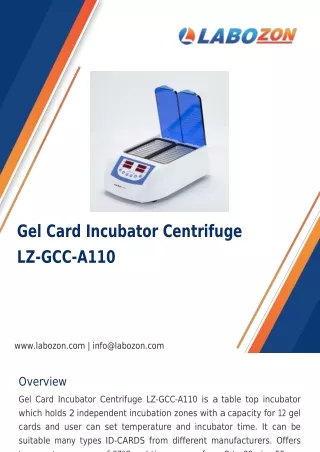 Gel-Card-Incubator-Centrifuge