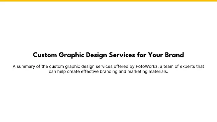 custom graphic design services for your brand