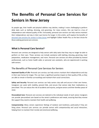 The Benefits of Personal Care Services for Seniors in New Jersey.docx