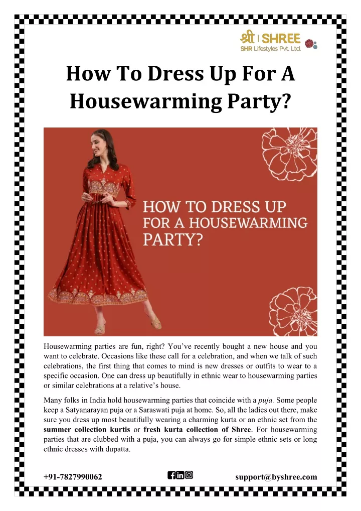 how to dress up for a housewarming party