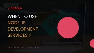 when to use node js development services
