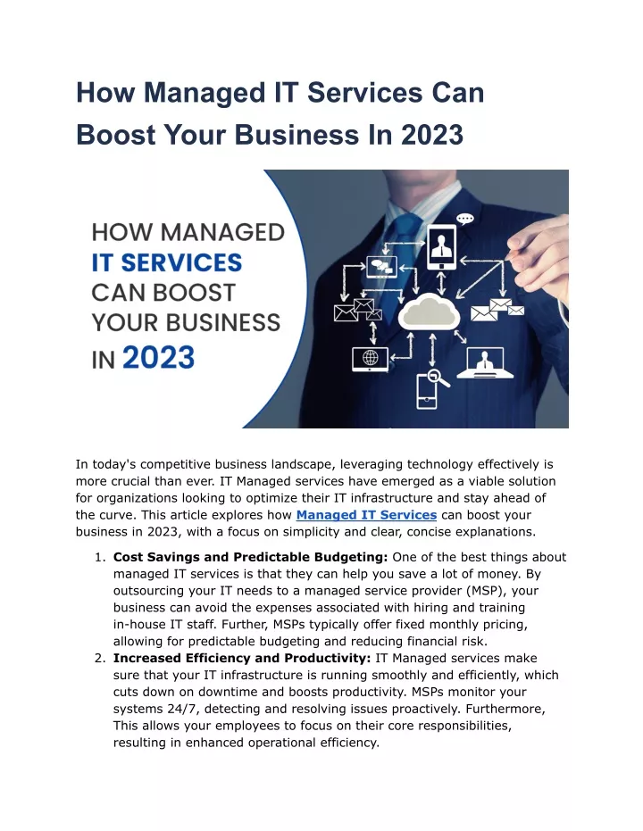 how managed it services can boost your business