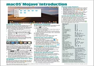 download macOS Mojave Introduction Quick Reference Guide (Cheat Sheet of Instruc