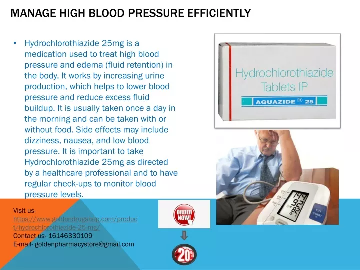 manage high blood pressure efficiently