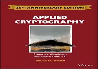 [READ PDF] Applied Cryptography: Protocols, Algorithms and Source Code in C kind