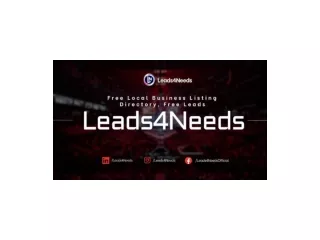 Leads4needs free local business  listing sites