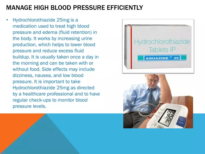 manage high blood pressure efficiently