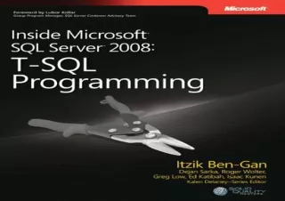 PDF Inside Microsoft® SQL Server® 2008: T-SQL Programming (Pro-developer) ipad