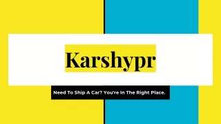 Get Affordable Car Delivery Services by Karshypr
