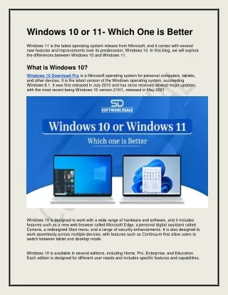 windows 10 or 11 which one is better windows
