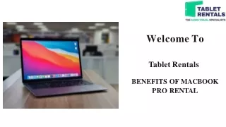 Benefits Of MacBook Pro Rental