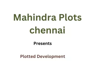 Mahindra Lifespaces Plots Chennai-E- Brochure