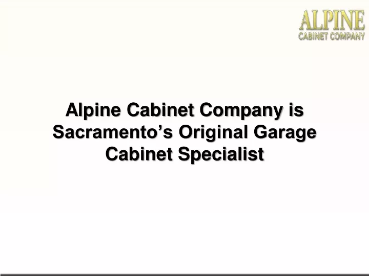 alpine cabinet company is sacramento s original