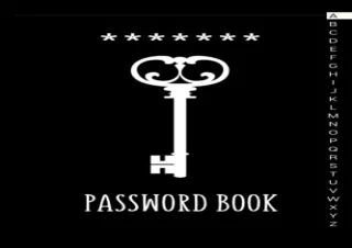 [⚡DOWNLOAD PDF⚡] Password Book: Password Book with Alphabetical Tabs, Internet P