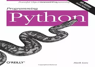 √(PDF BOOK)❤ Programming Python: Powerful Object-Oriented Programming ipad