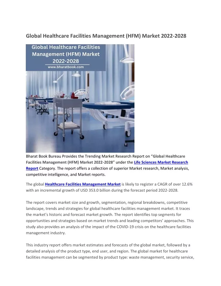 global healthcare facilities management