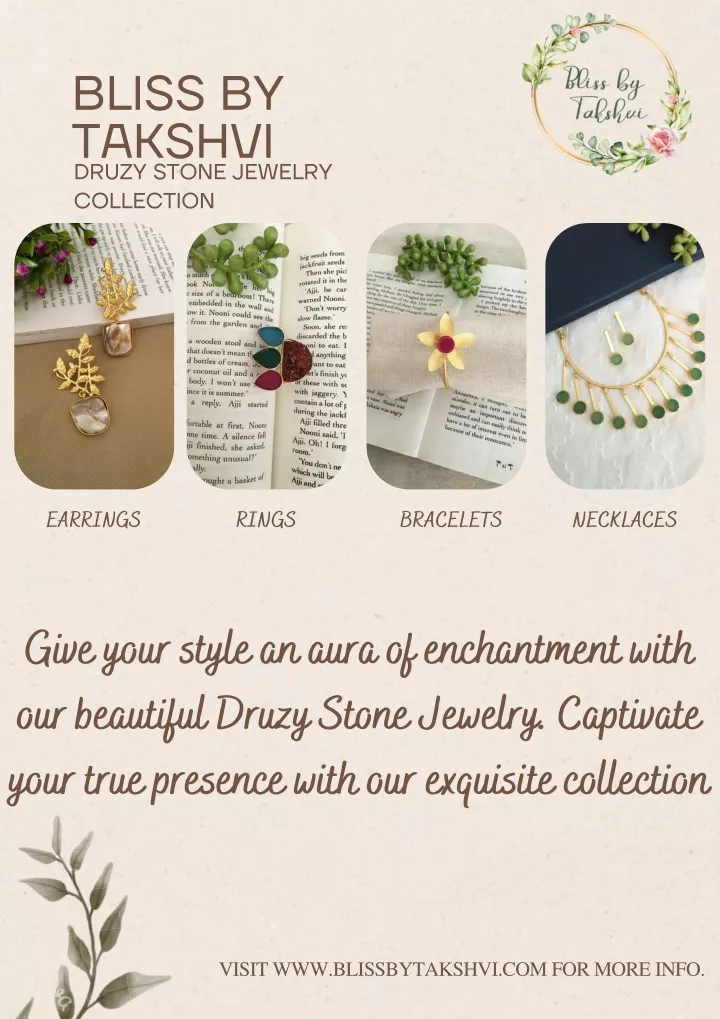 bliss by takshvi druzy stone jewelry collection