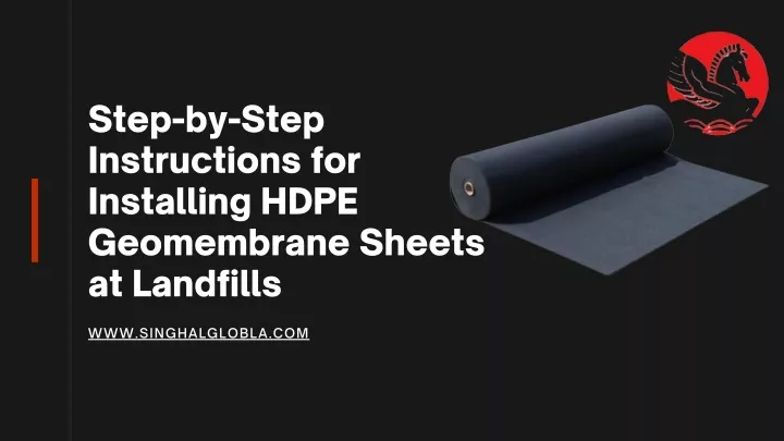 step by step instructions for installing hdpe