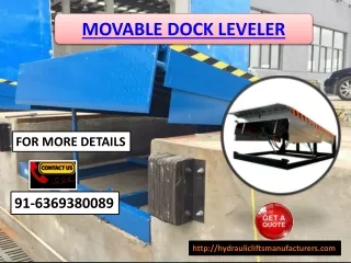 Movable Dock Leveler Bangalore, Coimbatore, Madurai, Erode, Salem, Vijayawada, Mysore, Pune, Delhi