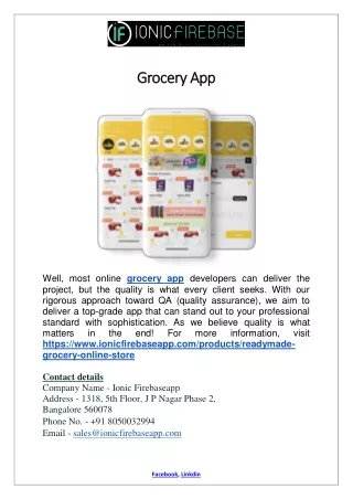 Grocery App