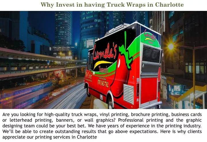 why invest in having truck wraps in charlotte