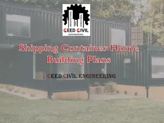 Shipping Container Home Building Plans